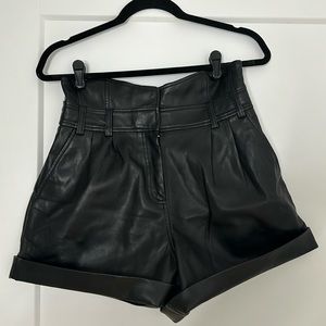 River Island Faux Leather Shorts